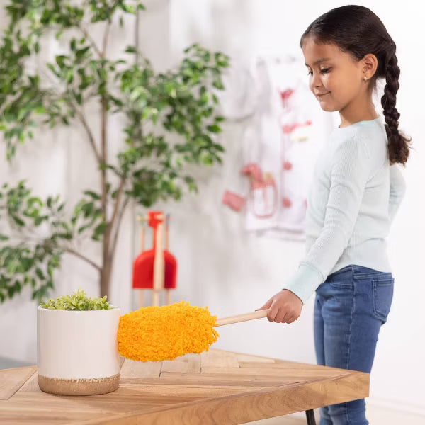 Melissa & Doug Dust Sweep Mop 6-Piece Pretend Play Set image 2