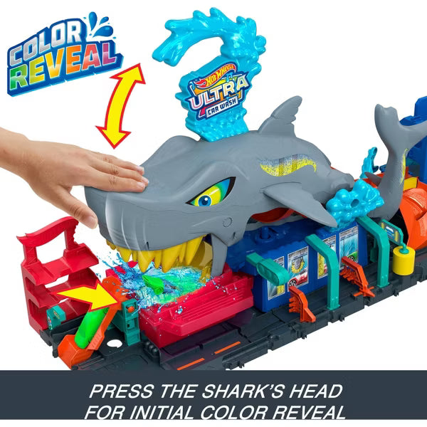 Hot Wheels Ultra Shark Car Wash Playset image 3