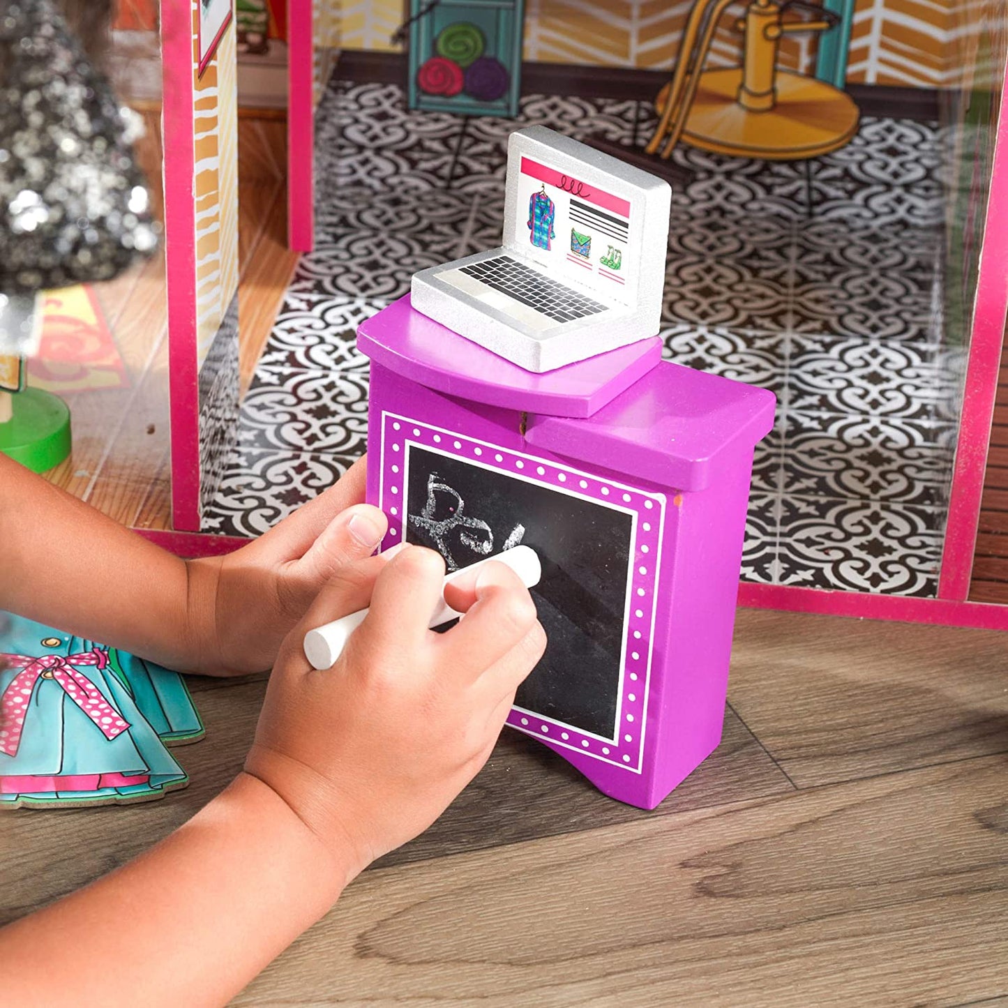 KidKraft Brooklyn's Loft Wooden Dollhouse with 25-Piece Accessory Set image 6