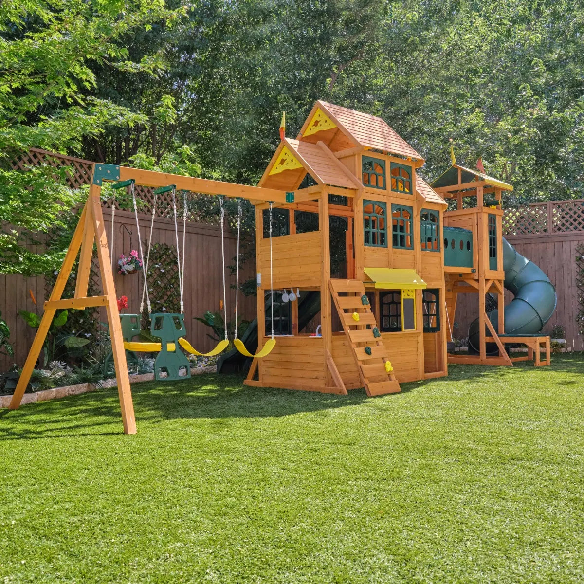 Kidkraft Bear Cave Lodge outdoor play set image 4