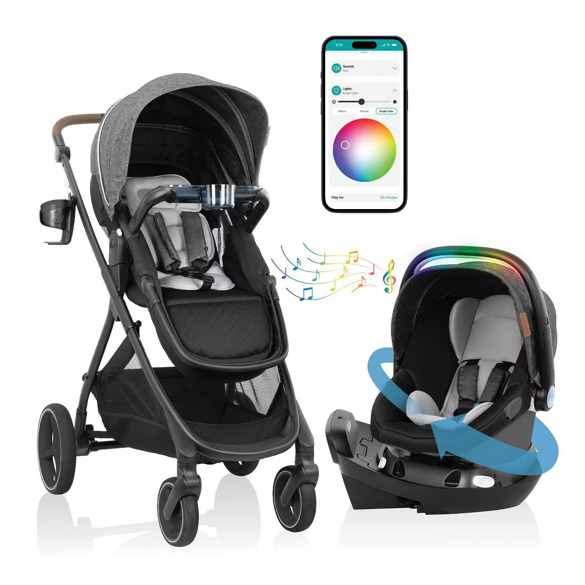 Evenflo Shyft Intuiti+ Travel System Featuring Revolve180 LiteMax NXT image 12