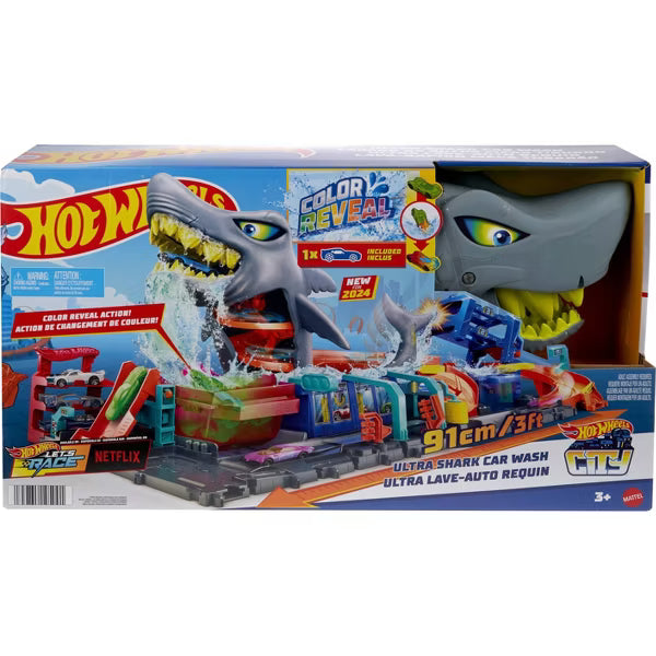 Hot Wheels Ultra Shark Car Wash Playset image 7