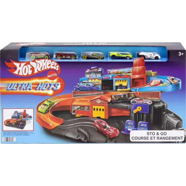 Hot Wheels Ultra Hots Sto & Go Track Set image 5