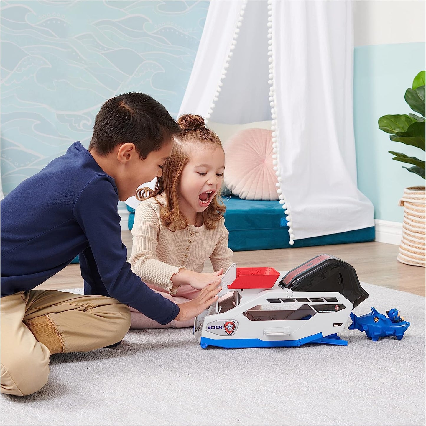 Paw Patrol Aqua Pups Whale Patroller Team Vehicle image 4