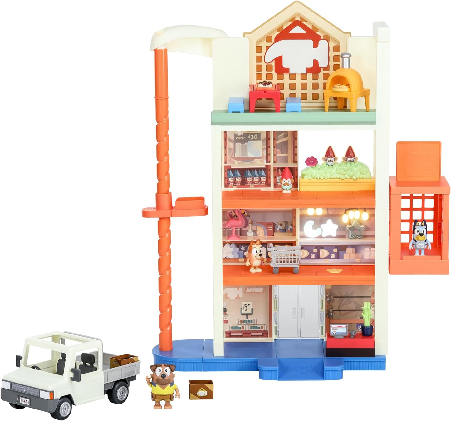 Bluey Hammerbarn Shopping Center Mega Set image 0
