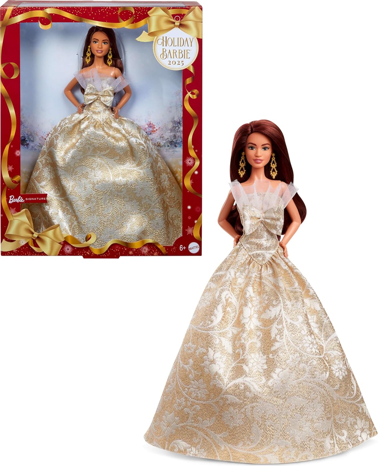 Barbie Signature 2025 Holiday Fashion Doll Straight Hair image 0