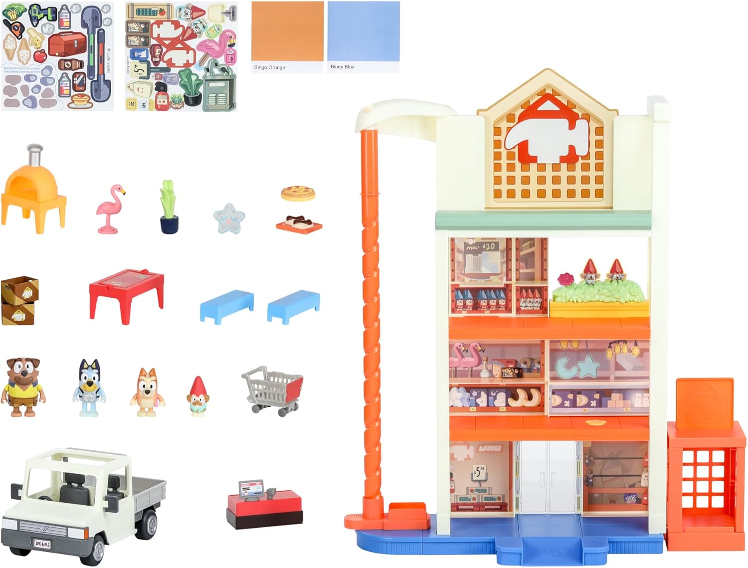 Bluey Hammerbarn Shopping Center Mega Set image 6