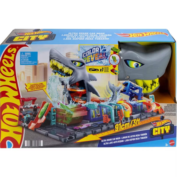 Hot Wheels Ultra Shark Car Wash Playset image 8