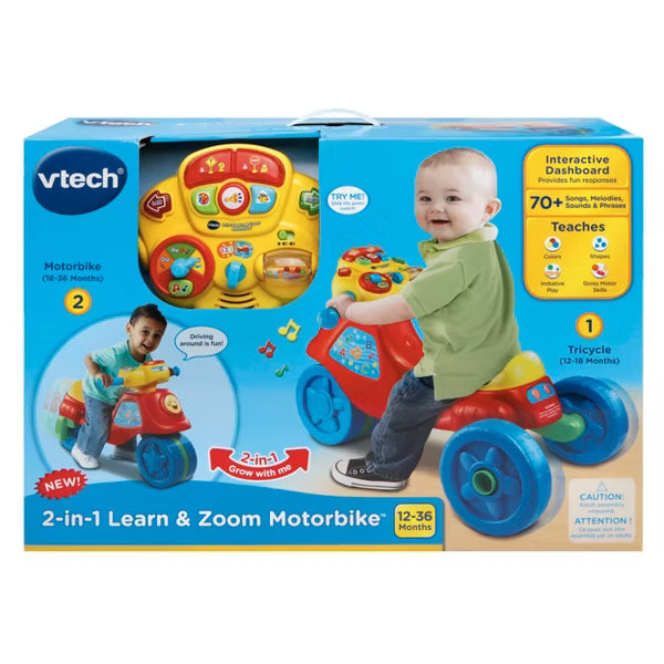 VTech 2-in-1 Learn & Zoom Motorbike for kids image 4