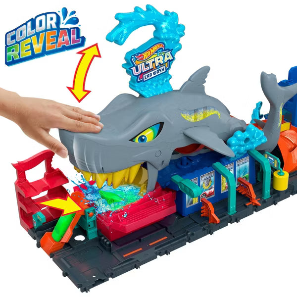 Hot Wheels Ultra Shark Car Wash Playset image 1