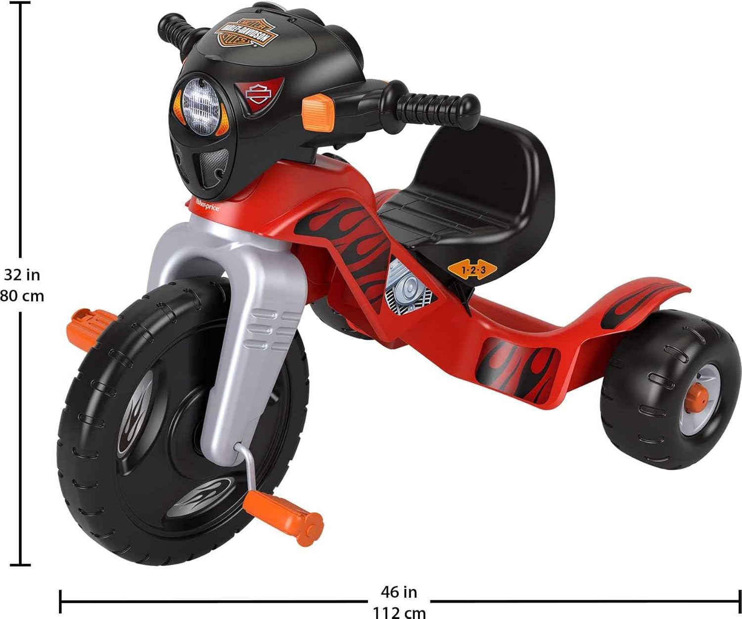 Fisher-Price Harley Davidson Toddler Tricycle Ride-On image 1