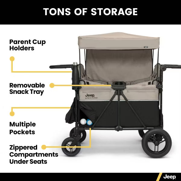 Jeep Gladiator 4-Seater Stroller Wagon by Delta Children image 5