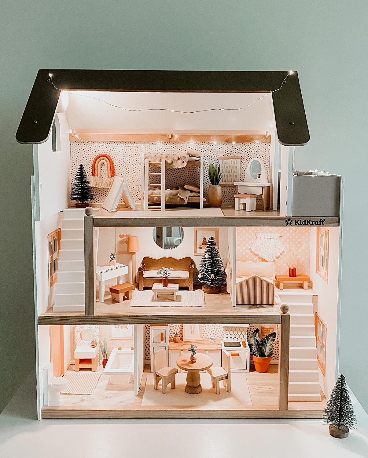 KidKraft Chelsea Doll Cottage Wooden Dollhouse with 16 Accessories image 4