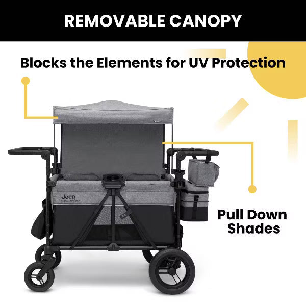 Delta Children Jeep Wrangler Deluxe Stroller Wagon with Cooler Bag image 4