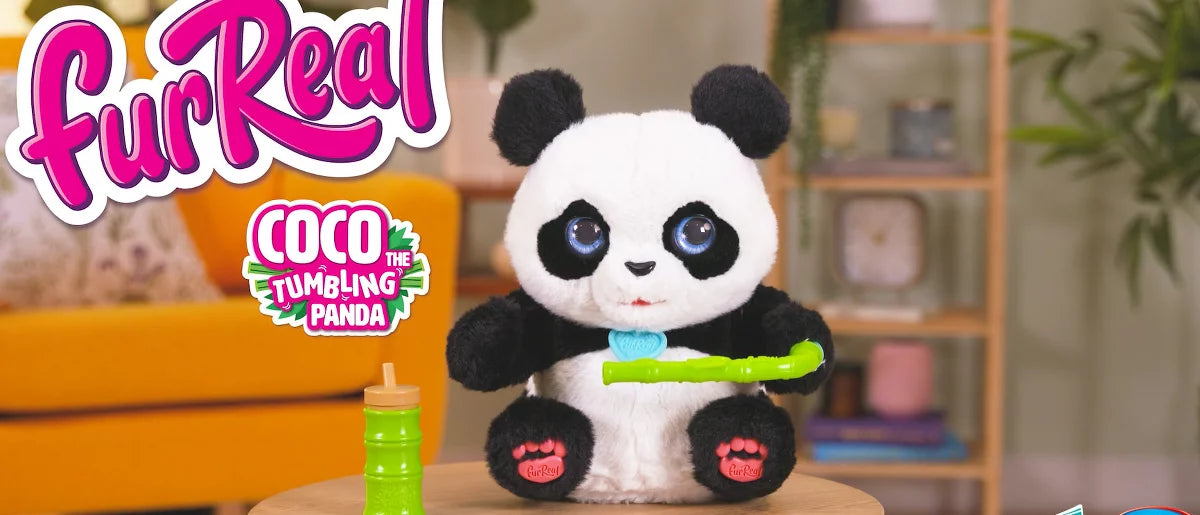 FurReal Friends Coco the Tumbling Panda Stuffed Animal image 7