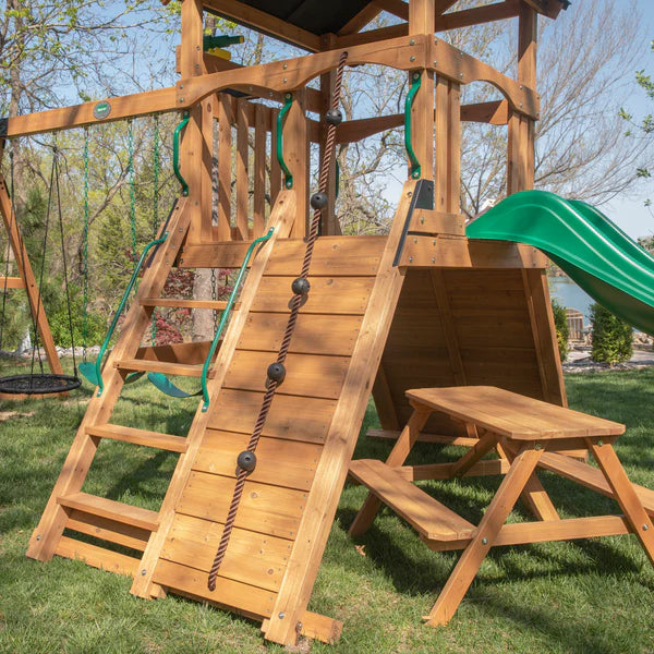 Backyard Discovery Endeavor II Cedar Wood Swing Set image 1