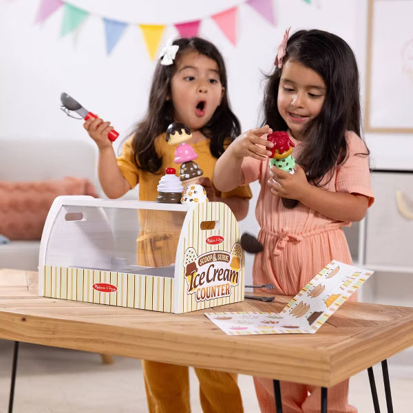 Melissa & Doug Wooden Scoop & Serve Ice Cream Counter image 6