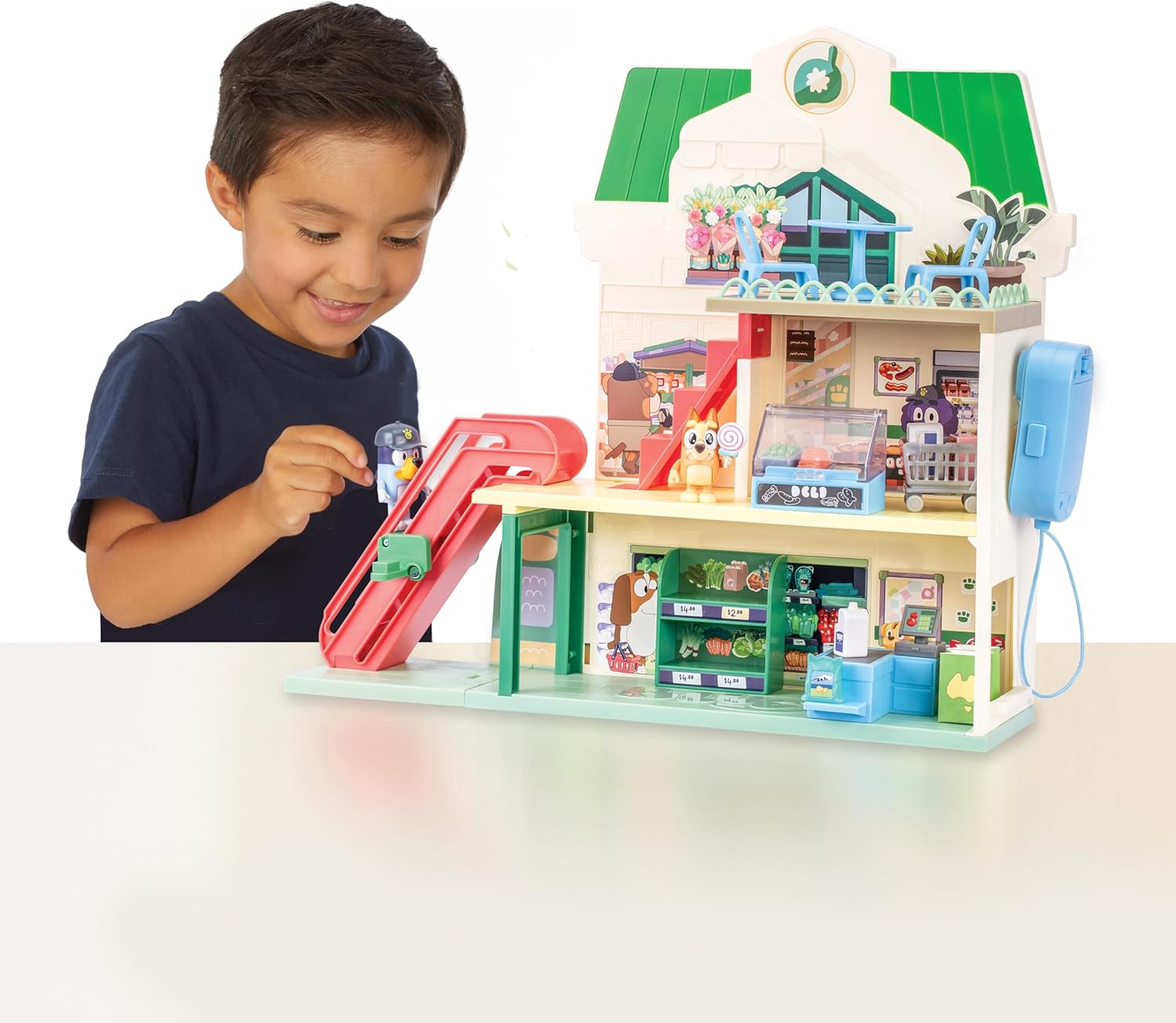 Bluey Let's Play Chef Supermarket Playset image 2