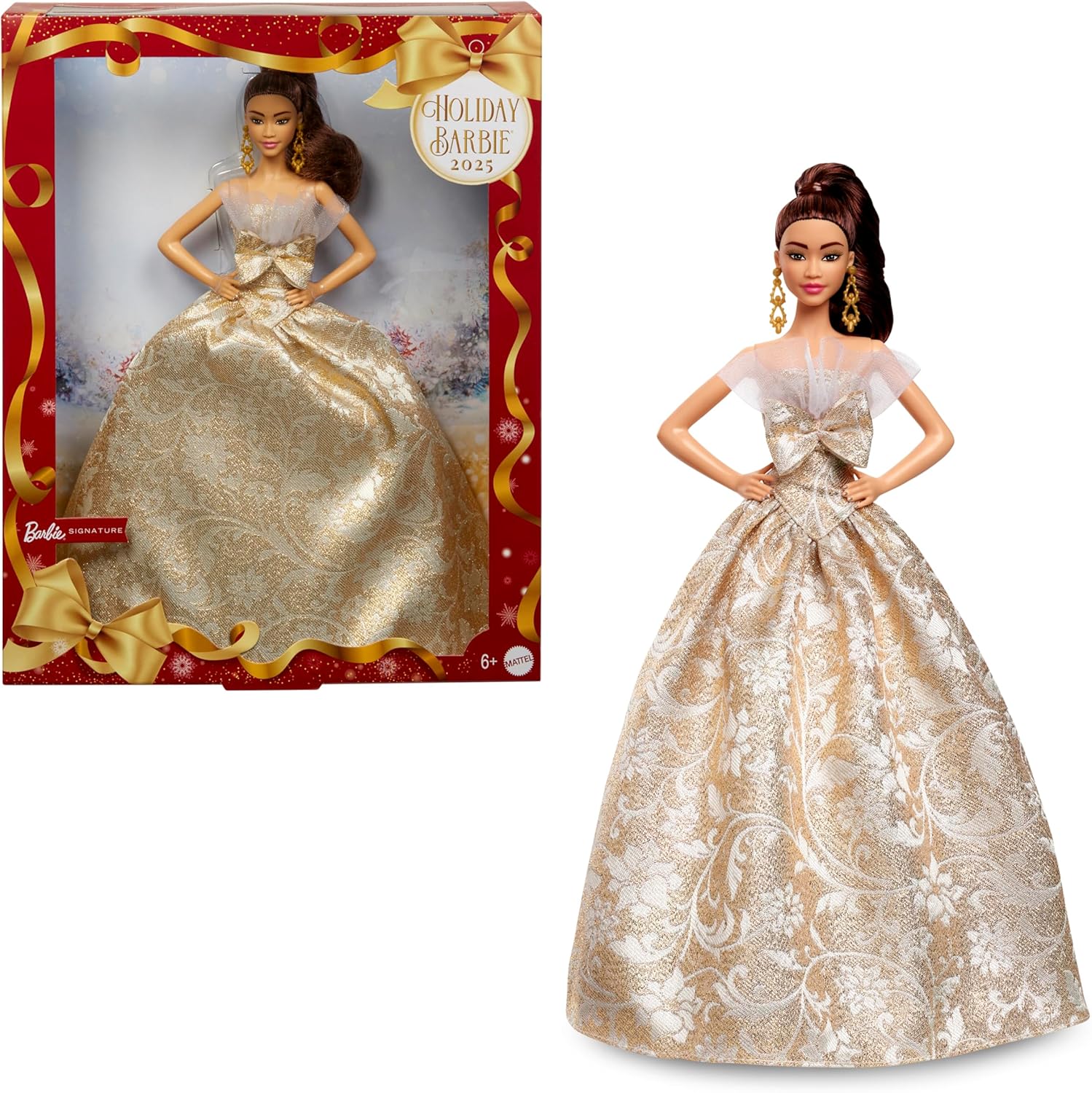 Barbie Signature 2025 Holiday Fashion Doll Pony Hair image 0
